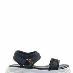 Forever Link New Fancy1 Athleisure Chunky Platform Sporty Sandal - Elastic Hook & Loop Strap