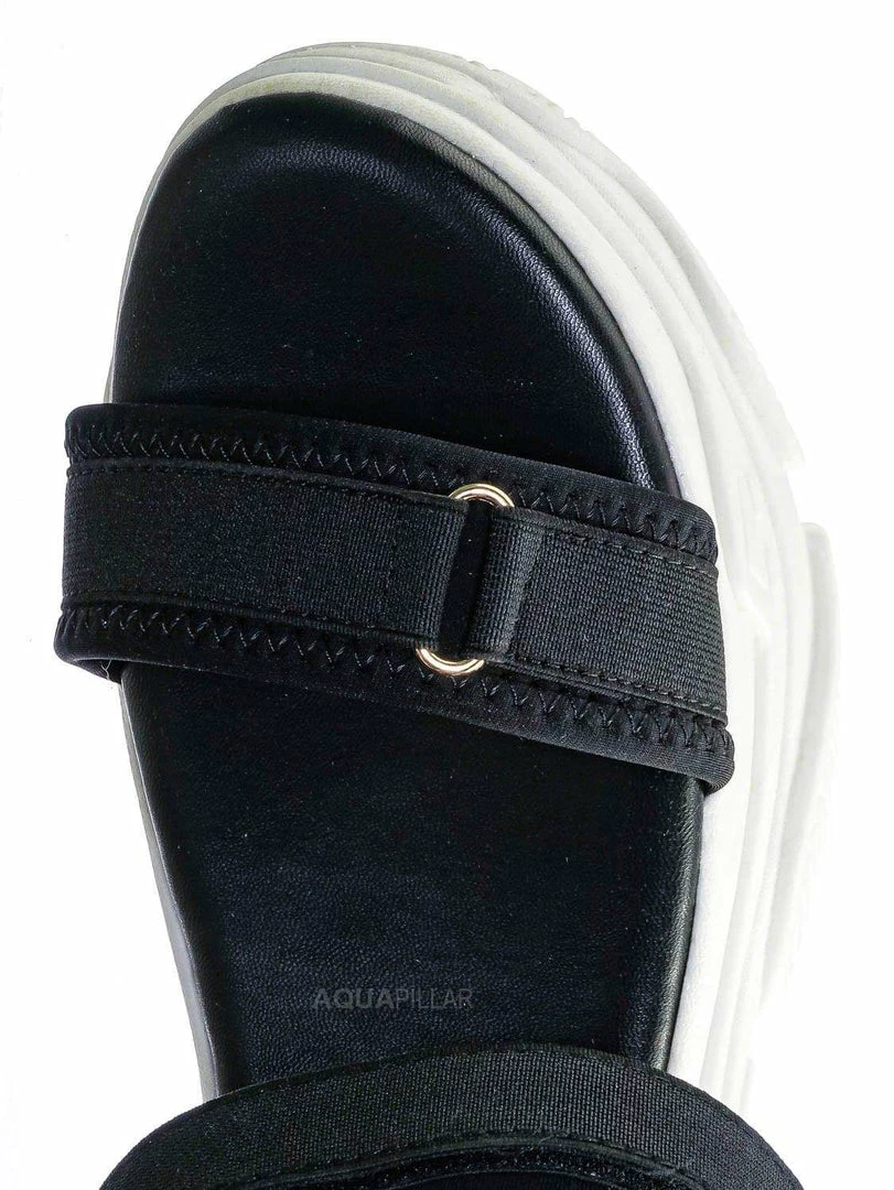 Forever Link New Fancy1 Athleisure Chunky Platform Sporty Sandal - Elastic Hook & Loop Strap