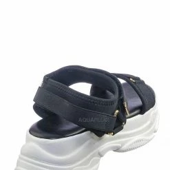 Forever Link New Fancy1 Athleisure Chunky Platform Sporty Sandal - Elastic Hook & Loop Strap