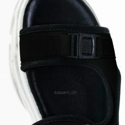 Forever Link Fancy8 Sporty Athleisure Chunky Platform Sandal - Hook & Loop Elastic Strap