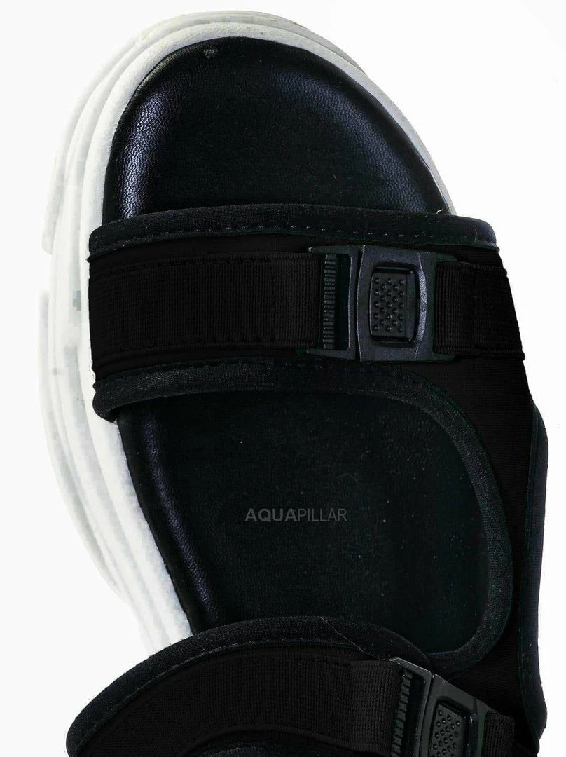 Forever Link Fancy8 Sporty Athleisure Chunky Platform Sandal - Hook & Loop Elastic Strap