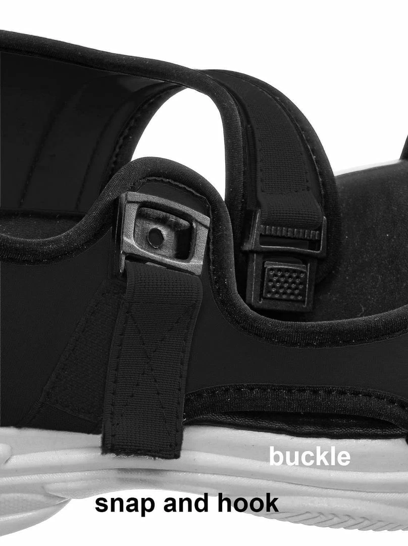 Forever Link Fancy8 Sporty Athleisure Chunky Platform Sandal - Hook & Loop Elastic Strap