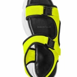 Forever Link Fancy8 Sporty Athleisure Chunky Platform Sandal - Hook & Loop Elastic Strap