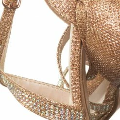 Forever Link Fantastic Children Girl Bling High Block Heel Dress Sandal, Rhinestone Glitter New