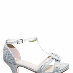 Forever Link New Fantastic55K Children Rhinestone Crystal Sandal - Girl Kid Shiny High Heel