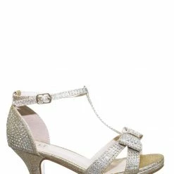 Forever Link New Fantastic55K Children Rhinestone Crystal Sandal - Girl Kid Shiny High Heel
