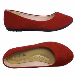 Forever Link Flexible Girl Children Comfy Foam Pad Ballet Ballerina Round Toe Flat New