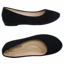 Forever Link Flexible Girl Children Comfy Foam Pad Ballet Ballerina Round Toe Flat New