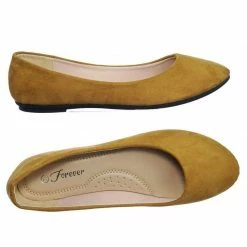 Forever Link Flexible23 Classic Comfy Foam Pad Round Toe Ballet Ballerina Round Toe Flats New