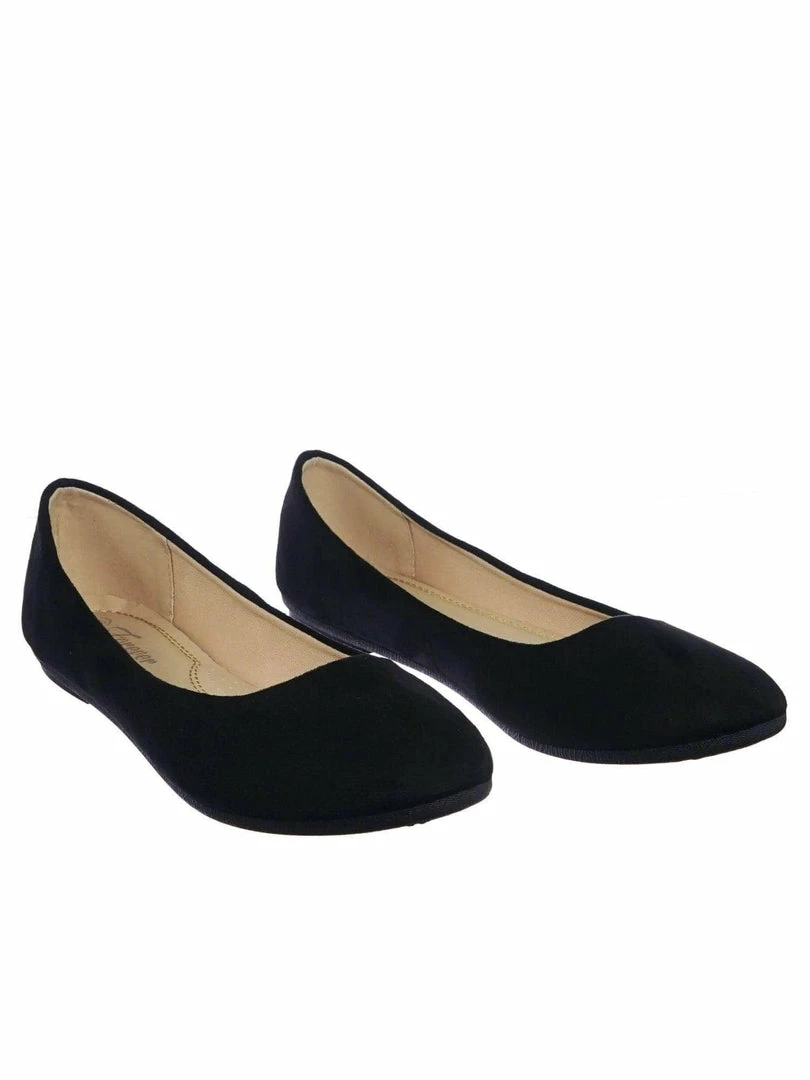 Forever Link Flexible23 Classic Comfy Foam Pad Round Toe Ballet Ballerina Round Toe Flats New