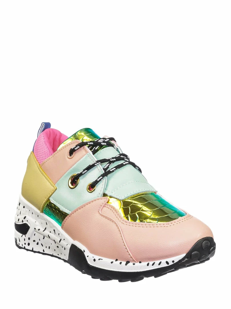 Forever Link Galaxy01 Chunky Daddy Platform Sneaker - Women Jogger Color Block Retro Shoe