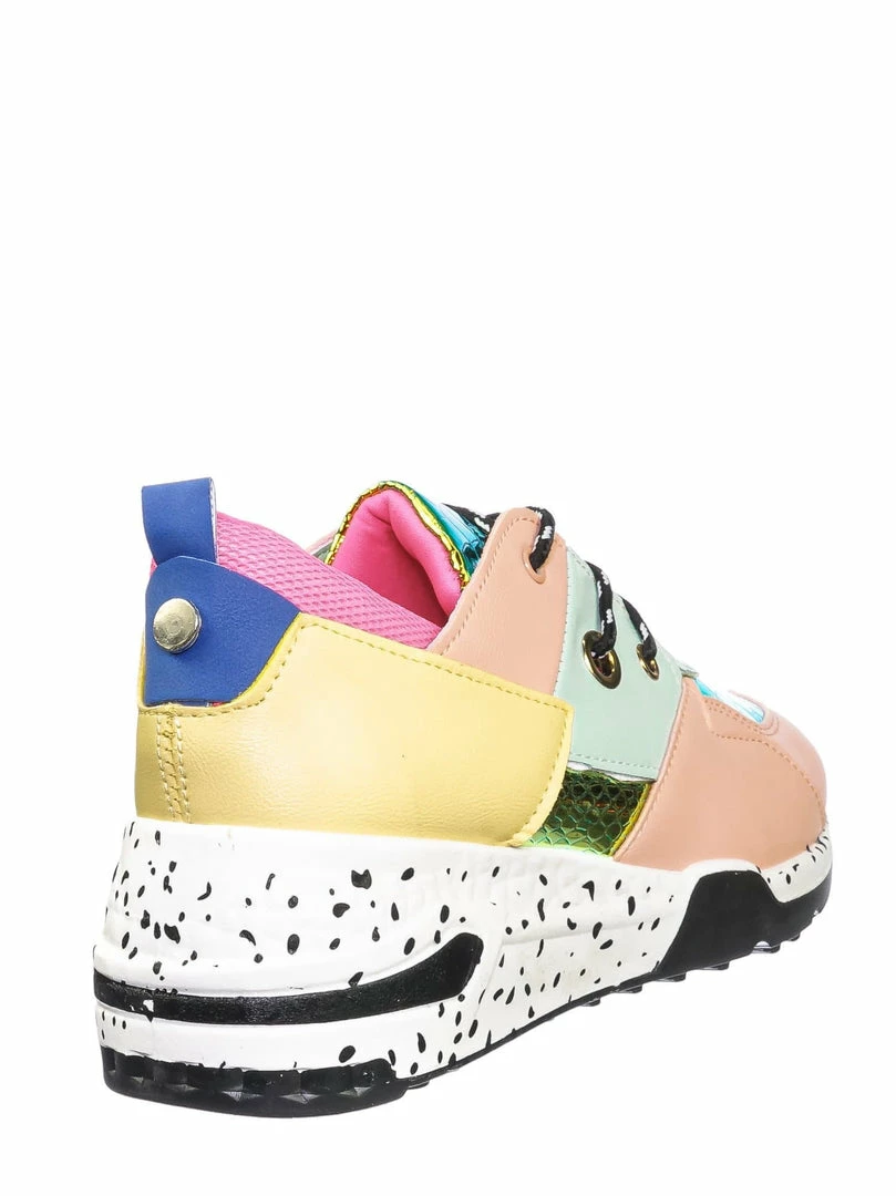 Forever Link Galaxy01 Chunky Daddy Platform Sneaker - Women Jogger Color Block Retro Shoe