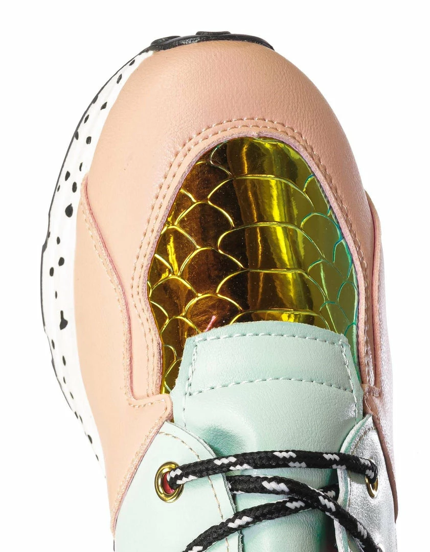 Forever Link Galaxy01 Chunky Daddy Platform Sneaker - Women Jogger Color Block Retro Shoe