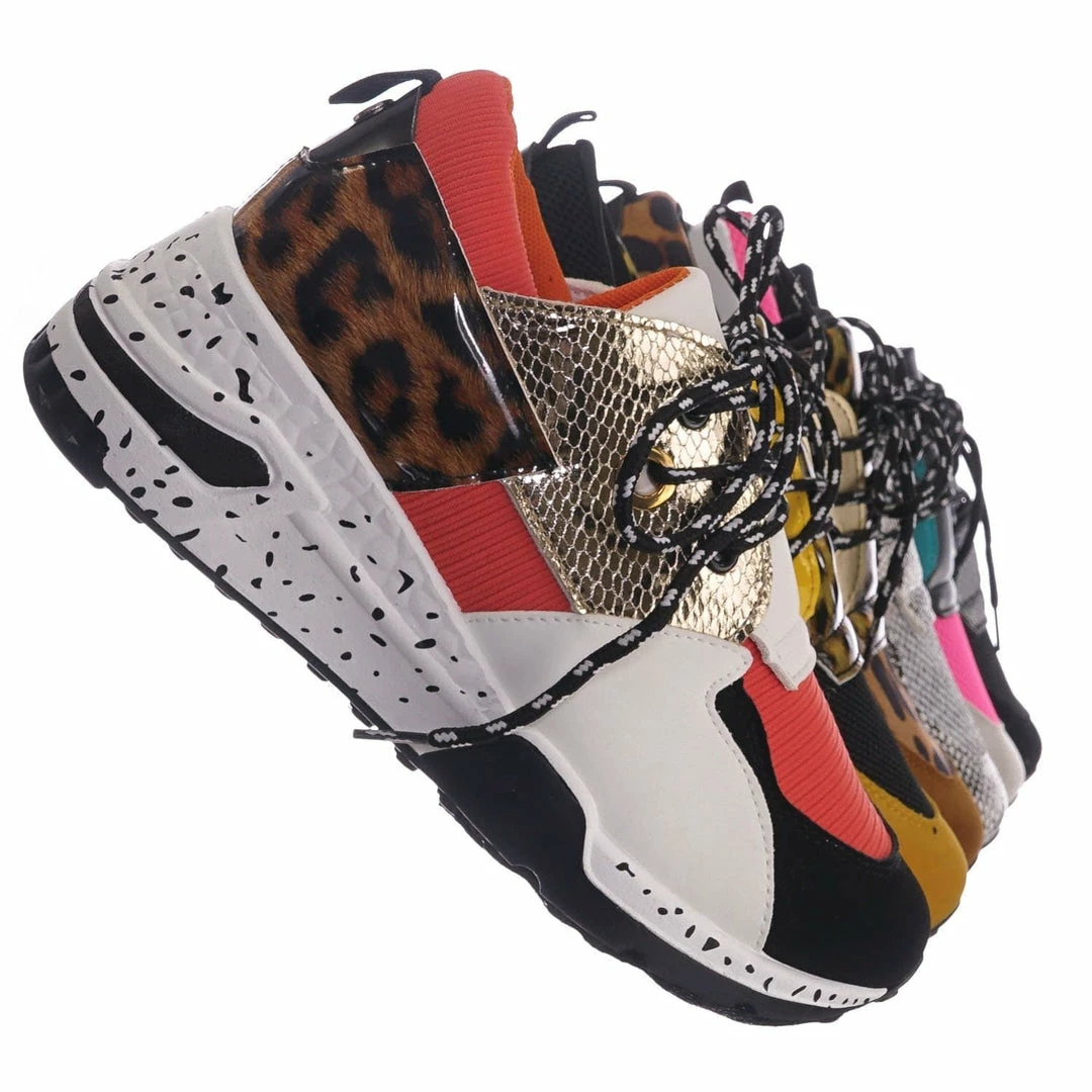 Forever Link Galaxy01 Chunky Daddy Platform Sneaker - Women Jogger Color Block Retro Shoe