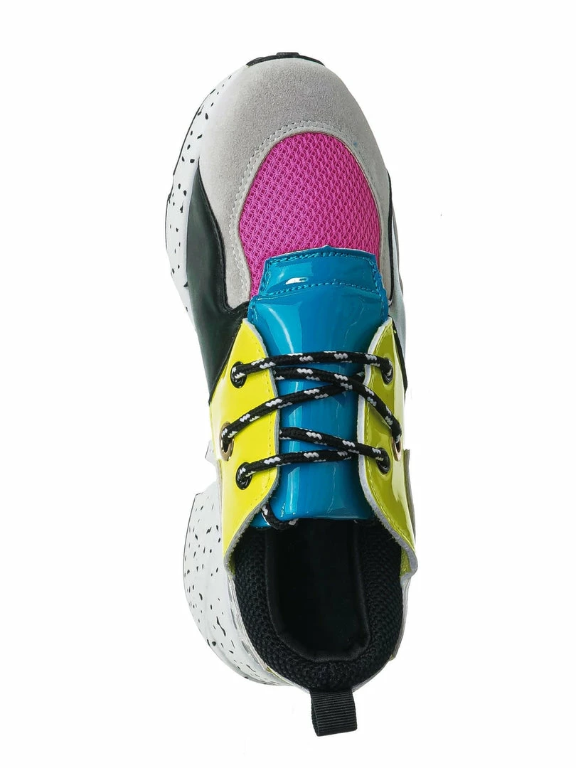 Forever Link Galaxy01 Chunky Daddy Platform Sneaker - Women Jogger Color Block Retro Shoe