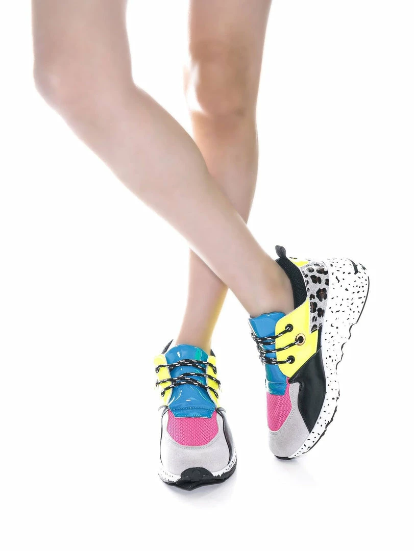 Forever Link Galaxy01 Chunky Daddy Platform Sneaker - Women Jogger Color Block Retro Shoe