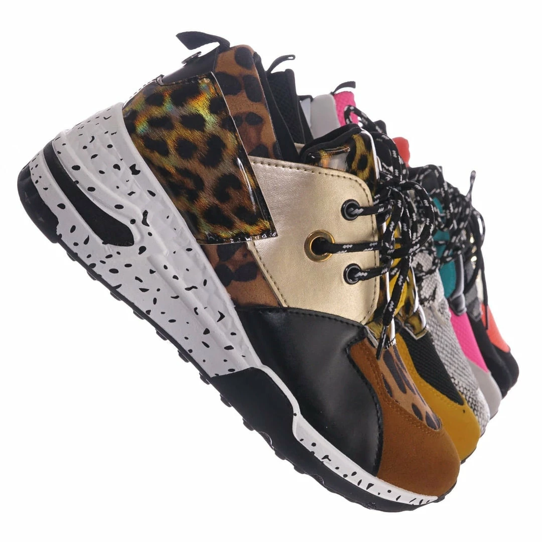 Forever Link Galaxy01 Chunky Daddy Platform Sneaker - Women Jogger Color Block Retro Shoe