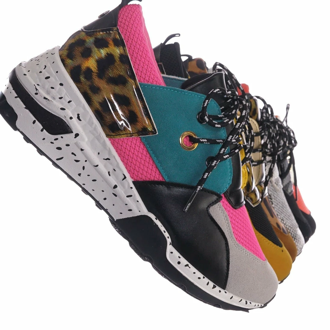 Forever Link Galaxy01 Chunky Daddy Platform Sneaker - Women Jogger Color Block Retro Shoe