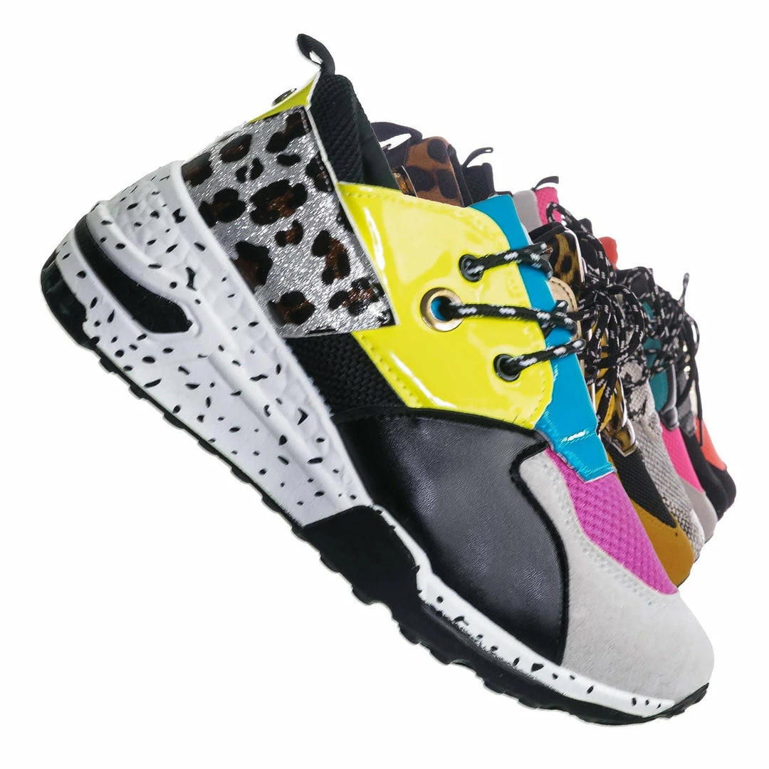 Forever Link Galaxy01 Chunky Daddy Platform Sneaker - Women Jogger Color Block Retro Shoe