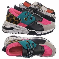 Forever Link Galaxy01K Kids Unisex Multicolor Trainer - Children Color Paneled Chunky Sneaker