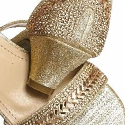 Forever Link New Gipsy5K Girls Children Heel Princess Dress Sandals W Sparkly Rhinestone Glitter