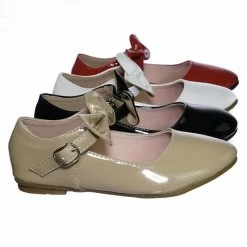 Forever Link New Gloria64K Children Girls Mary Jane Round Toe Ballet Bellarina Flat W Bow