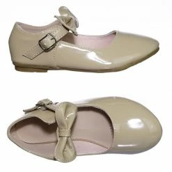 Forever Link New Gloria64K Children Girls Mary Jane Round Toe Ballet Bellarina Flat W Bow