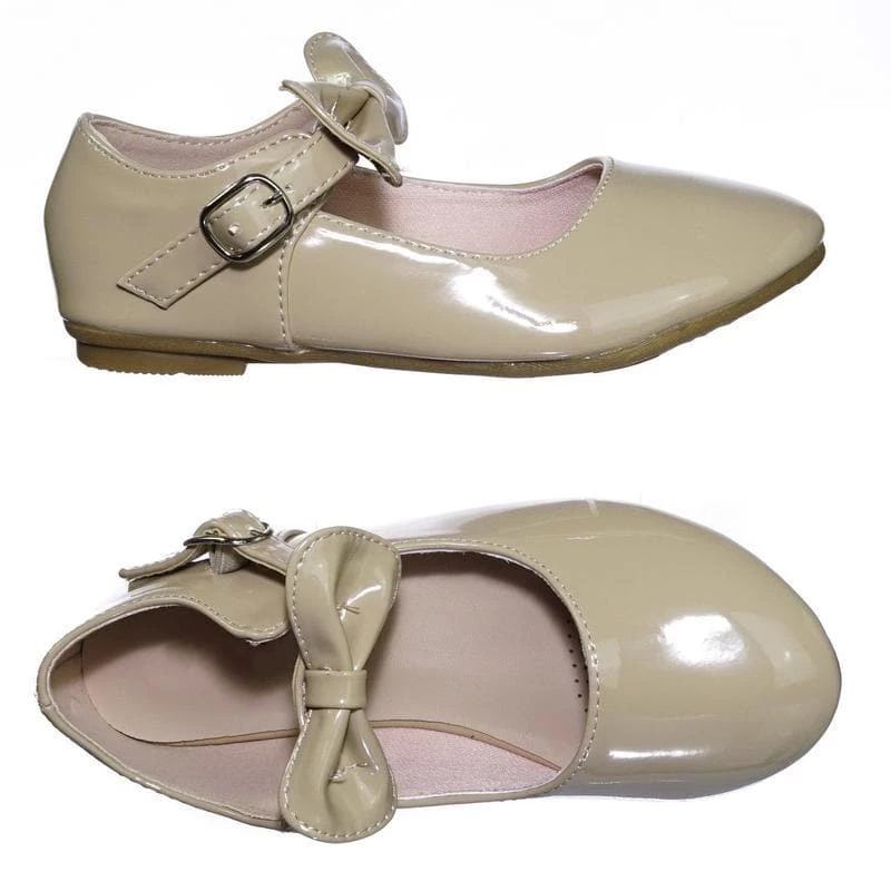 Forever Link New Gloria64K Children Girls Mary Jane Round Toe Ballet Bellarina Flat W Bow