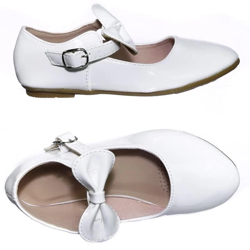 Forever Link New Gloria64K Children Girls Mary Jane Round Toe Ballet Bellarina Flat W Bow