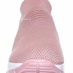 Forever Link New Impact15 Slip On Sock Sneaker - Retro Knitted Cushioned Stretch Knit Snockers