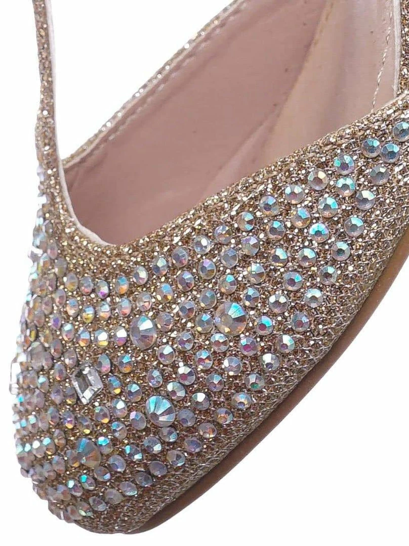 Forever Link Jemma12K Children Girls Glitter Rhinestone Pumps - Kids Party Sparkling Shoes New