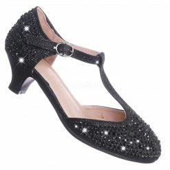 Forever Link Jemma12K Children Girls Glitter Rhinestone Pumps - Kids Party Sparkling Shoes New
