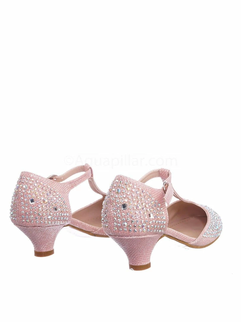 Forever Link Jemma12K Children Girls Glitter Rhinestone Pumps - Kids Party Sparkling Shoes New
