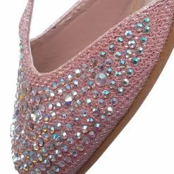 Forever Link Jemma12K Children Girls Glitter Rhinestone Pumps - Kids Party Sparkling Shoes New