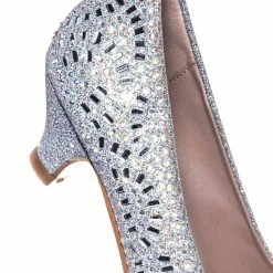 Forever Link Jemma31K Children Girl Rhinestone Crystal Glitter Pump For Wedding & Parties