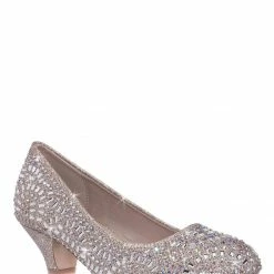 Forever Link Jemma31K Children Girl Rhinestone Crystal Glitter Pump For Wedding & Parties