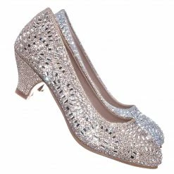 Forever Link Jemma31K Children Girl Rhinestone Crystal Glitter Pump For Wedding & Parties