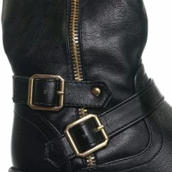 Forever Link Justina52K Children's Engineer Harness Boots - Kids Girls Steampunk Riding Shoe