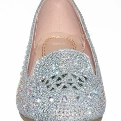 Forever Link Larissa79k Childrens Rhinestone Ballet Loafer - Girl Kids Glitter Crystal Flats