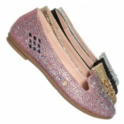 Forever Link Larissa79k Childrens Rhinestone Ballet Loafer - Girl Kids Glitter Crystal Flats