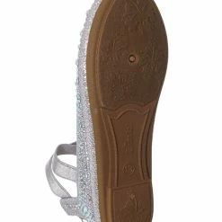 Forever Link New Larissa83K Girls Rhinestone Crystal Ballet Flat - Childern Elastic Strap Shoe
