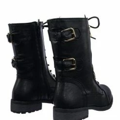 Forever Link Mango71 Women Military Lace Up Combat Boots W Lug Sole & Metal Hardware New