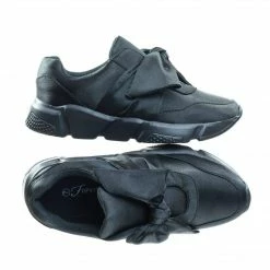 Forever Link New Mode6 Forever Satin Ribbon Slip Jogger Sneaker W Lightweight Flatform