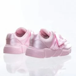 Forever Link New Mode6 Forever Satin Ribbon Slip Jogger Sneaker W Lightweight Flatform