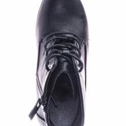 Forever Link Plus12K Kids Block Heel Combat Bootie - Children Chunky Military Lace Ankle Boot New