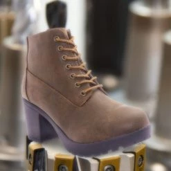 Forever Link Plus12K Kids Block Heel Combat Bootie - Children Chunky Military Lace Ankle Boot New