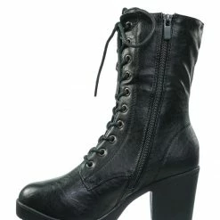 Forever Link Plus571 Vintage Military Combat Boots - Womens Engineered Lace Up Shoe New