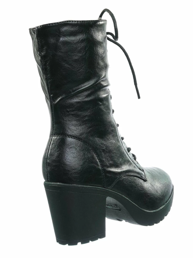 Forever Link Plus571 Vintage Military Combat Boots - Womens Engineered Lace Up Shoe New