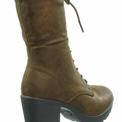 Forever Link Plus571 Vintage Military Combat Boots - Womens Engineered Lace Up Shoe New