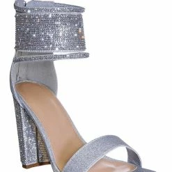 Forever Link Quality84 Rhinestone Crystal Dress Sandal - Wedding Party High Heel Shoes